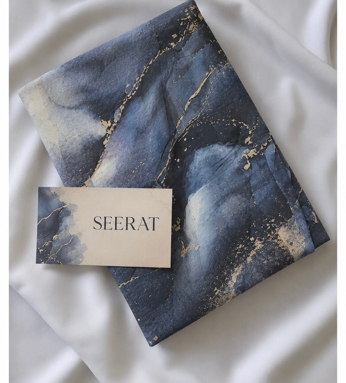 PRINTED MODAL HIJAB - SPACE BLUE