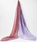 PRINTED MODAL HIJAB - BLUSH AND BLUE OMBRE
