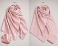 DUAL SILK HIJAB - PINK