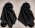 DUAL SILK HIJAB - BLACK