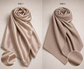 DUAL SILK HIJAB - ROSE BEIGE