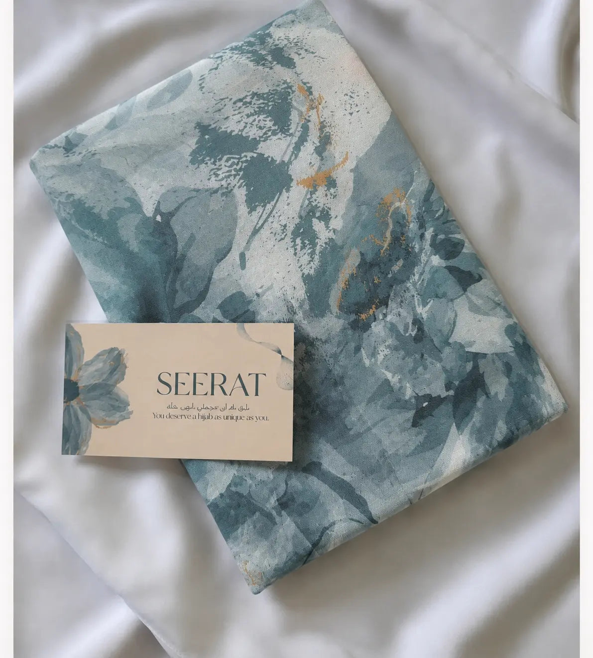 PRINTD MODL HIJAB - SEA BLUE