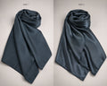 DUAL SILK HIJAB - DARK BLUE