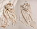 DUAL SILK HIJAB - CREAM